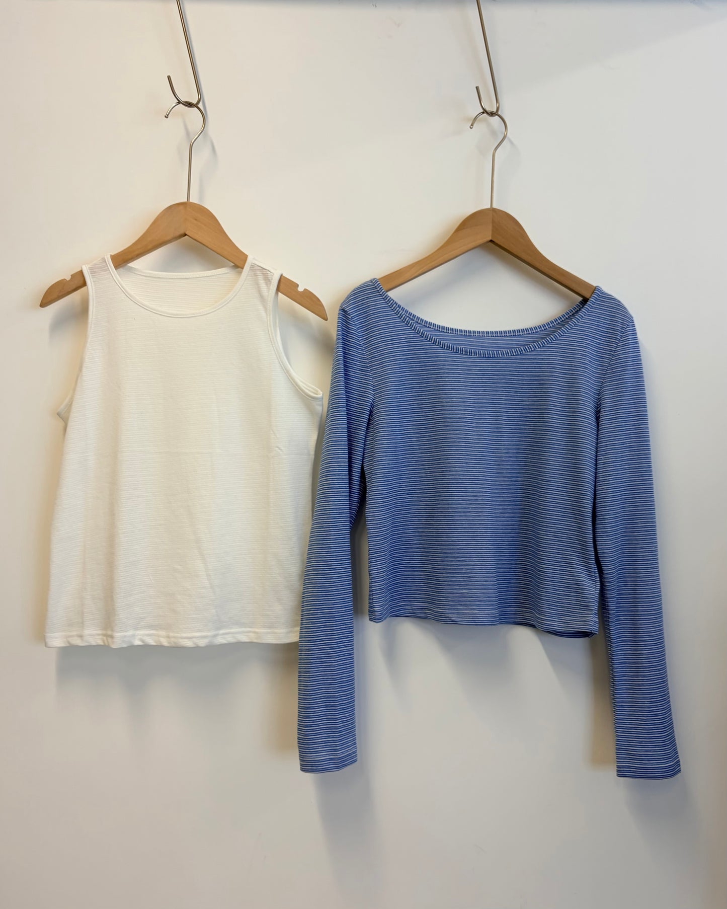 TP716- 2件裝橫間Top | Blue | Black