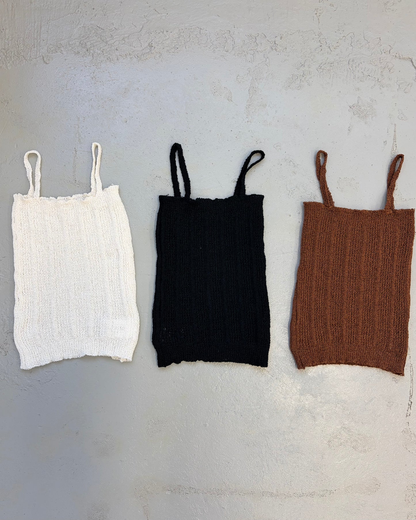 TP681- Cropped Shirring Set Top | Ivory | Brown | Black