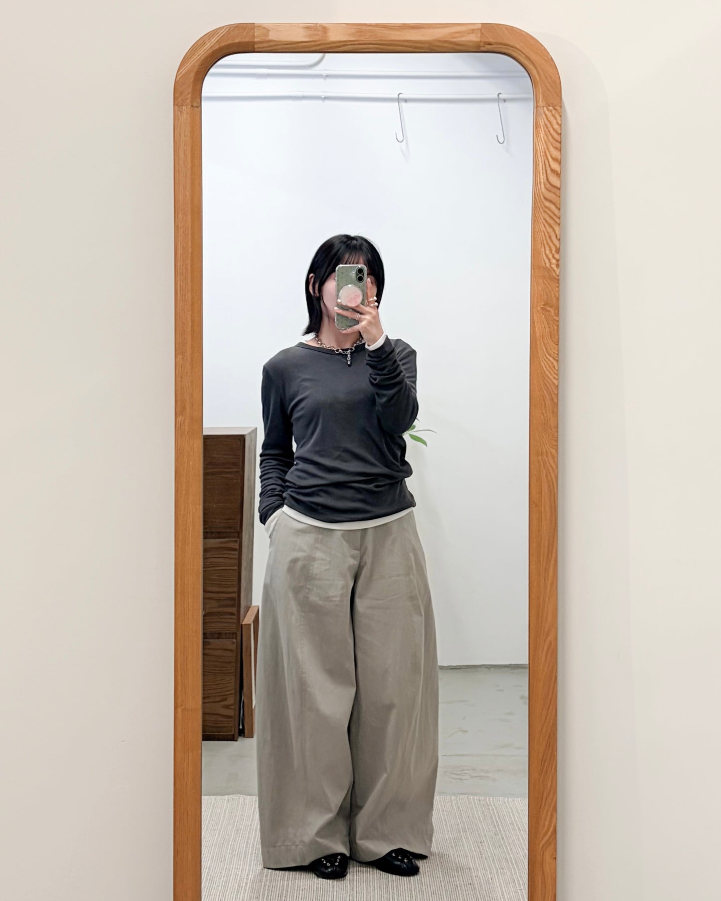 PT108- Baggy Pants | Light Grey | Charcoal | White