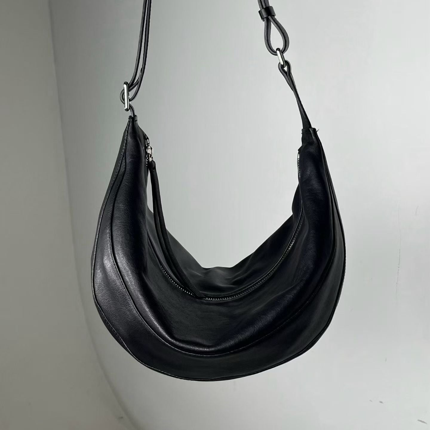 羊皮 大划艇包 | Black | Chocolate