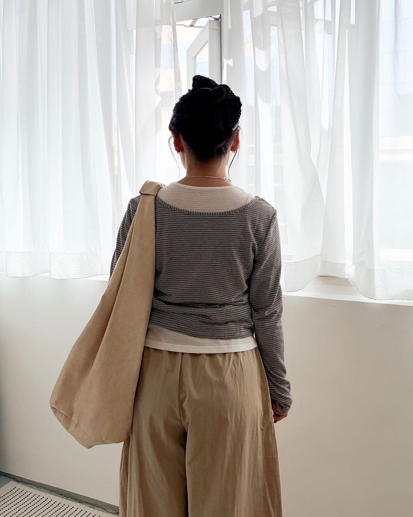 TP716- 2件裝橫間Top | Blue | Black