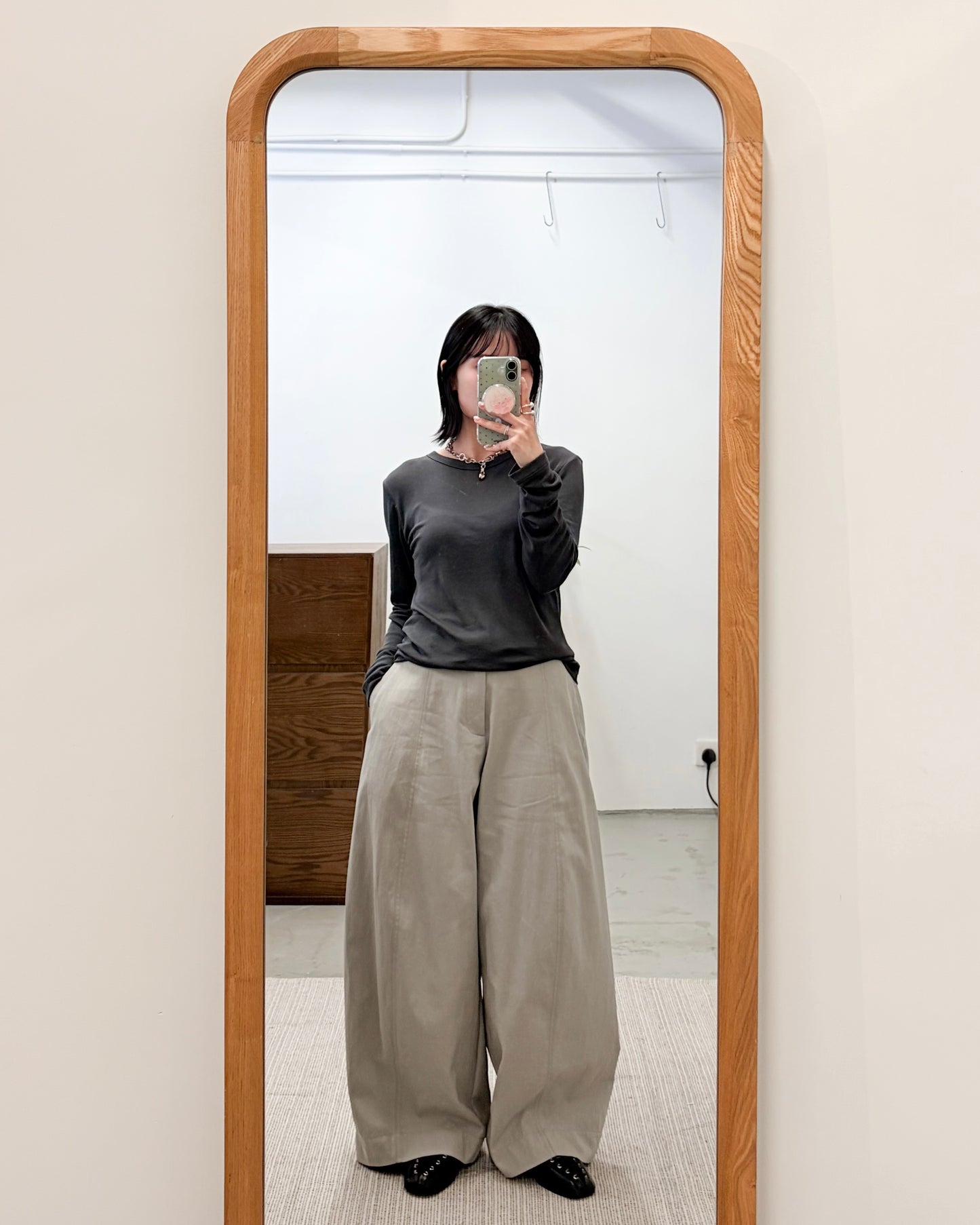 PT108- Baggy Pants | Light Grey | Charcoal | White
