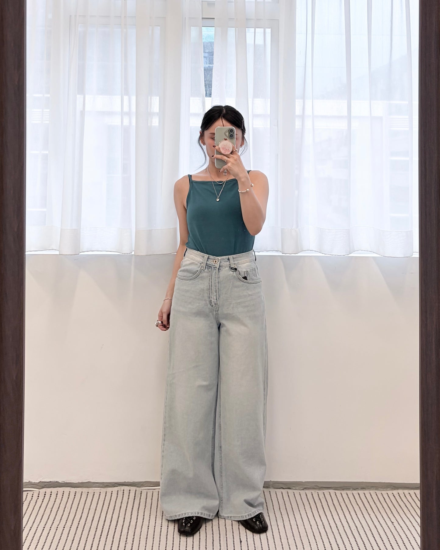TP788- Colorful Off-shoulder camisole | White | Black | Blue | Green | Pink | lime