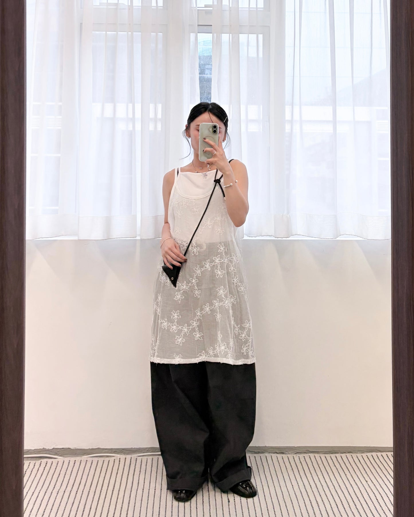 TP788- Colorful Off-shoulder camisole | White | Black | Blue | Green | Pink | lime
