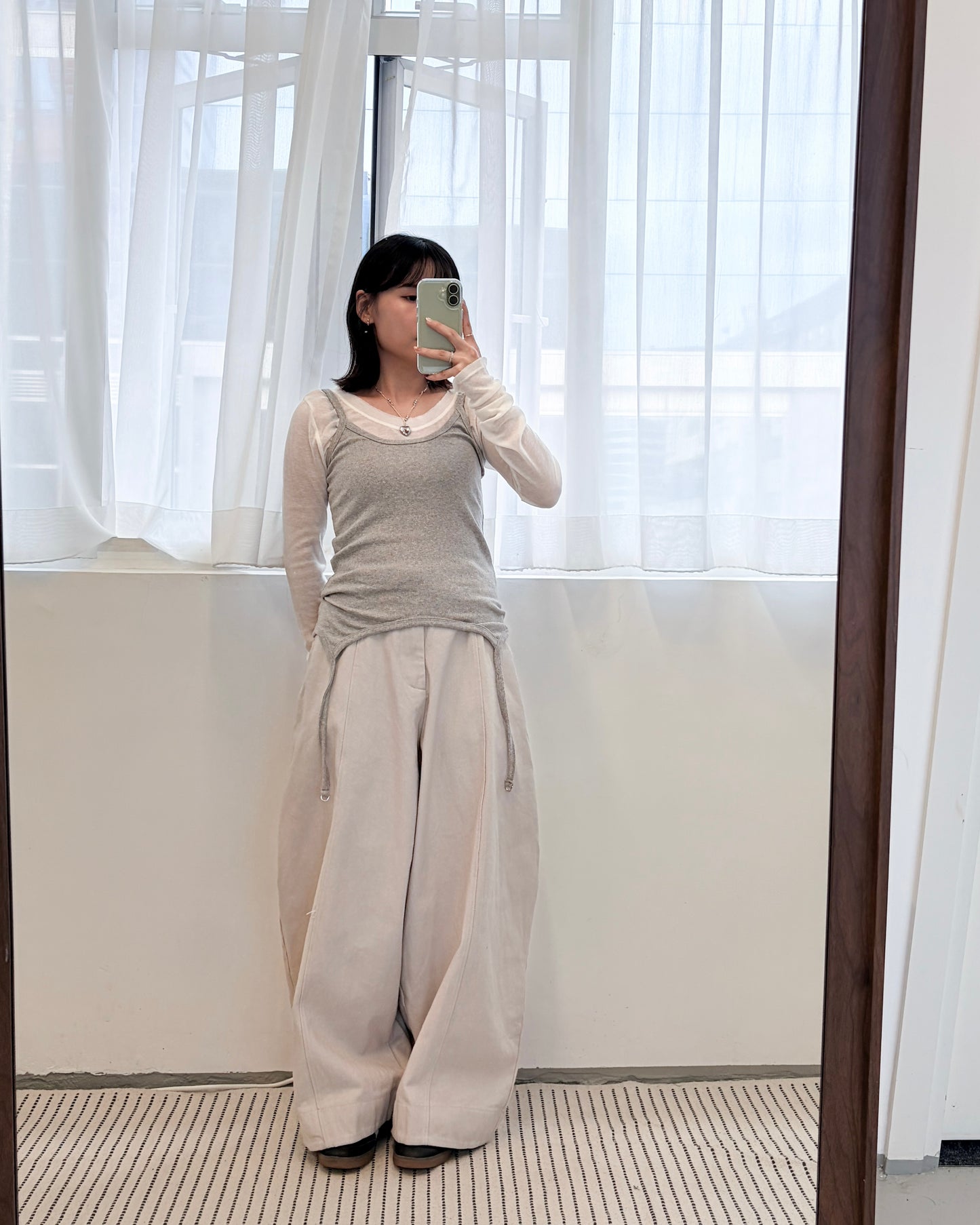 TP679- Design Vest Top | Grey | Black