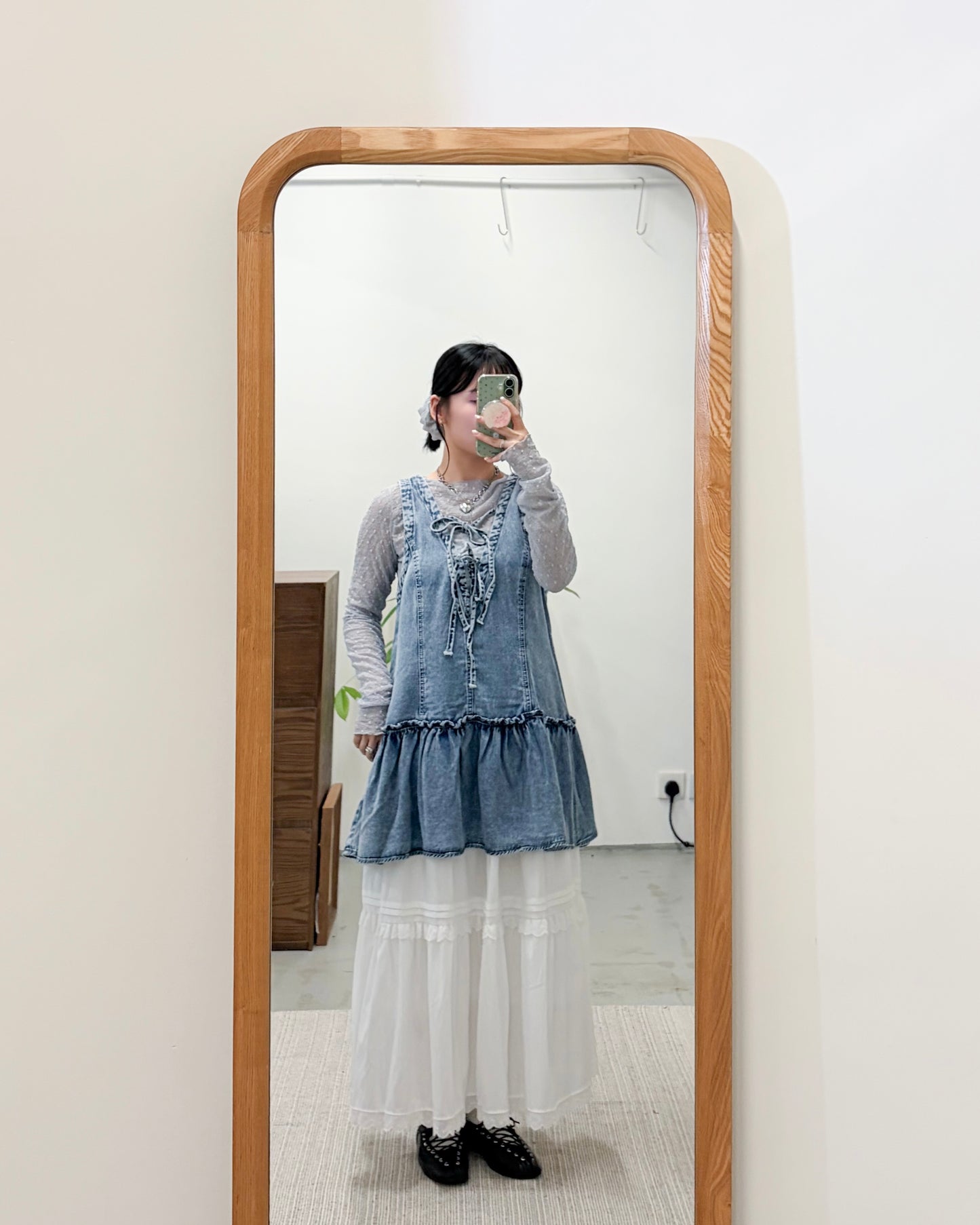 TP753-  2 Way Cool Touch Tunic | Blue Denim | Black Denim