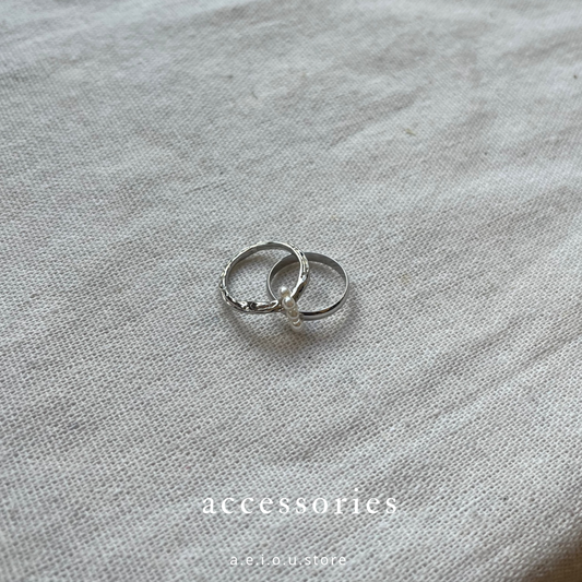 AC169 - Pearl Double Ring