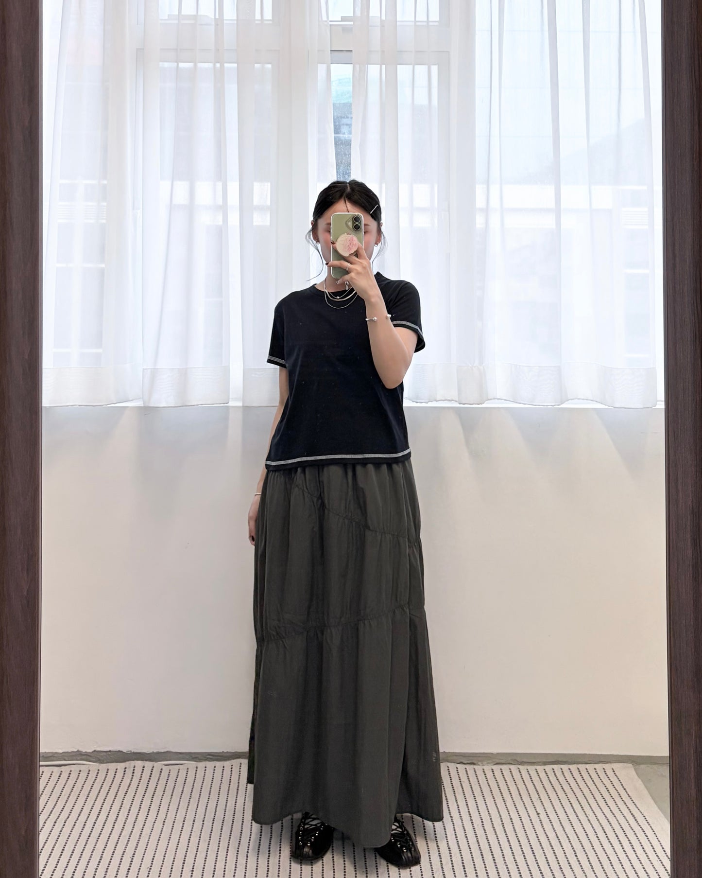 SK152- Honey Cloud Skirt | White | Grey | Black