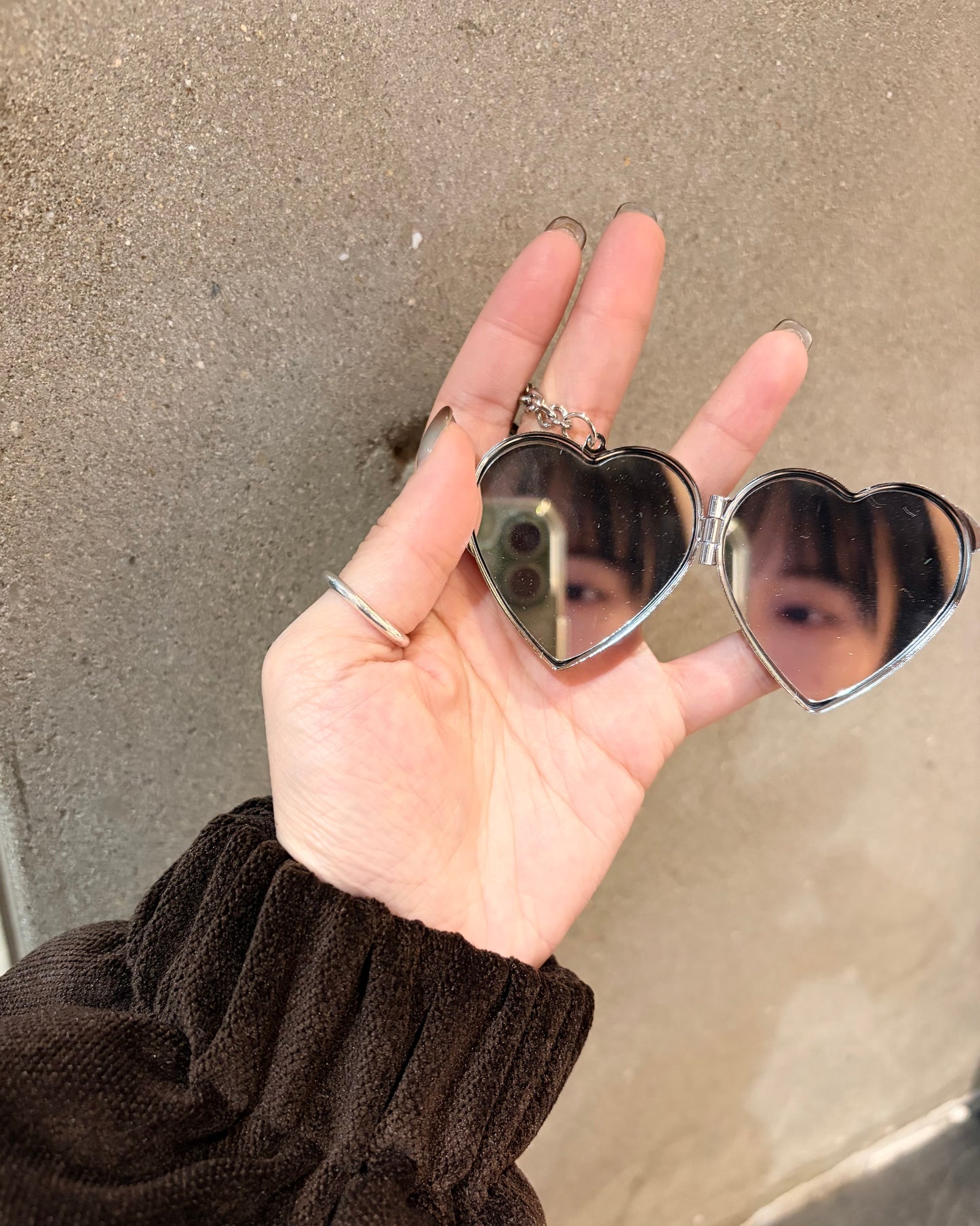 可愛配飾 心心鏡 | Red | Navy | White