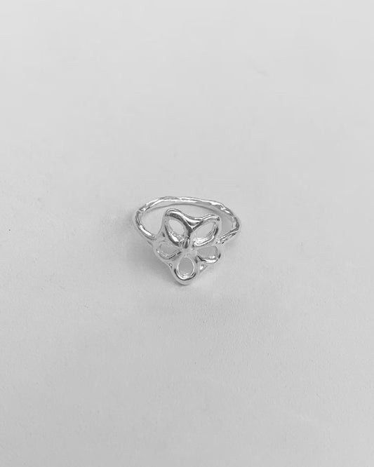AC239- S925 手工製 Flower Ring