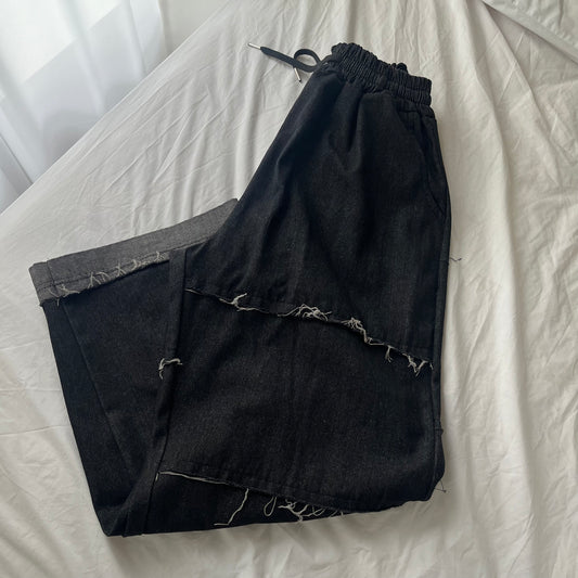 PT83- 蘇蘇牛仔褲 ｜ Black Denim