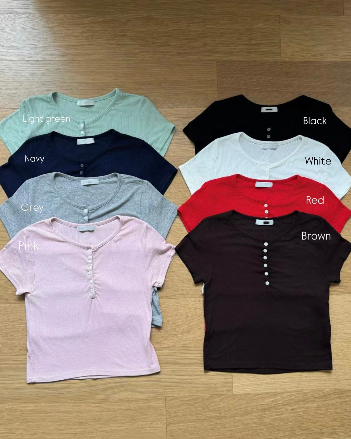TP773- Sophie single short-sleeved T-shirt | White | Pink | Grey | Light Green | Navy | Red | Brown | Black