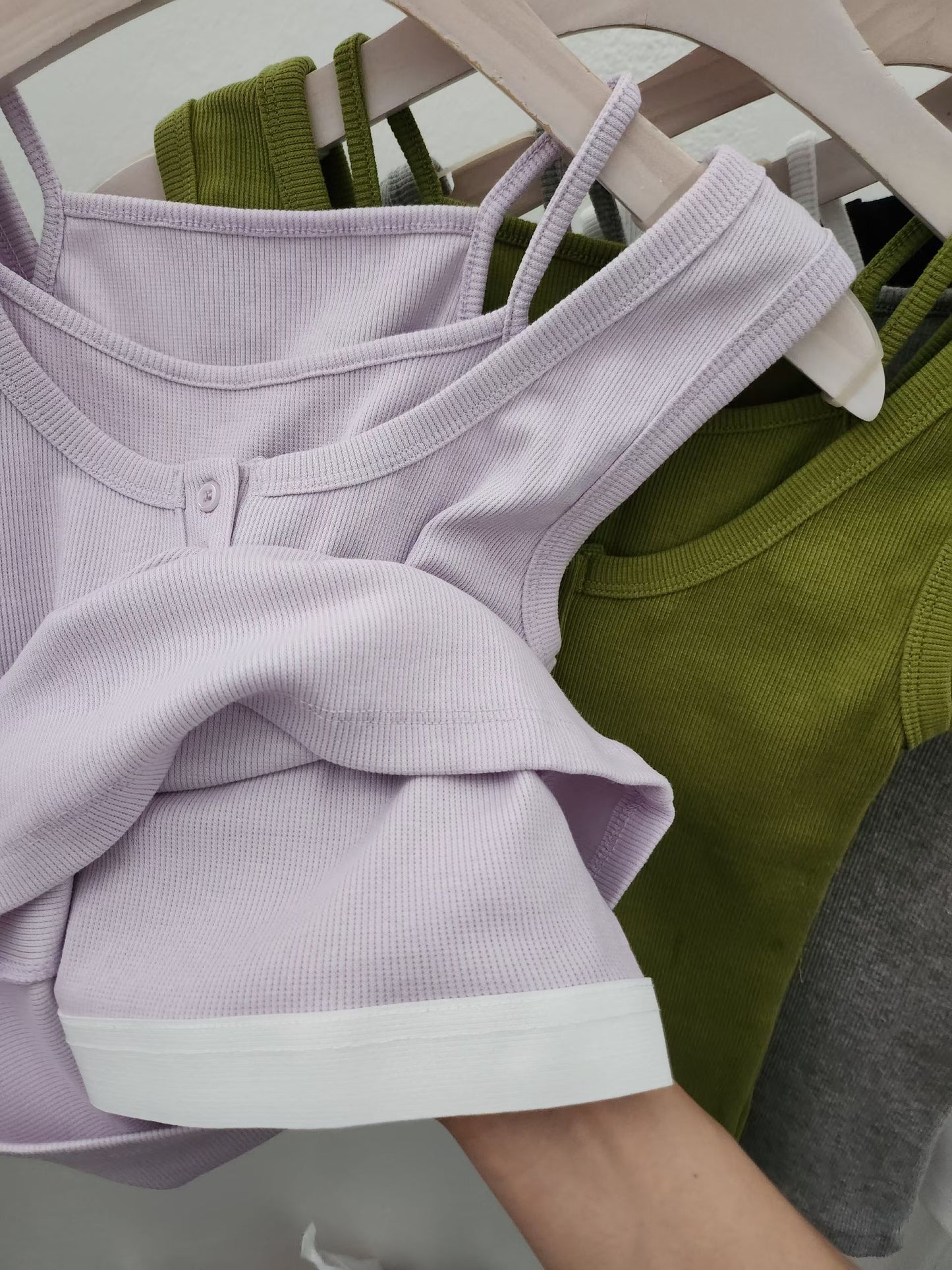 TP805- 2 in 1 Button Vest | White | Lime | Grey | Black | Purple Pink