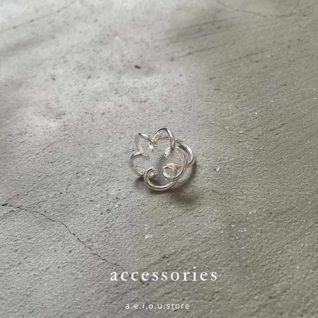AC110- S925 Flower shape Ring