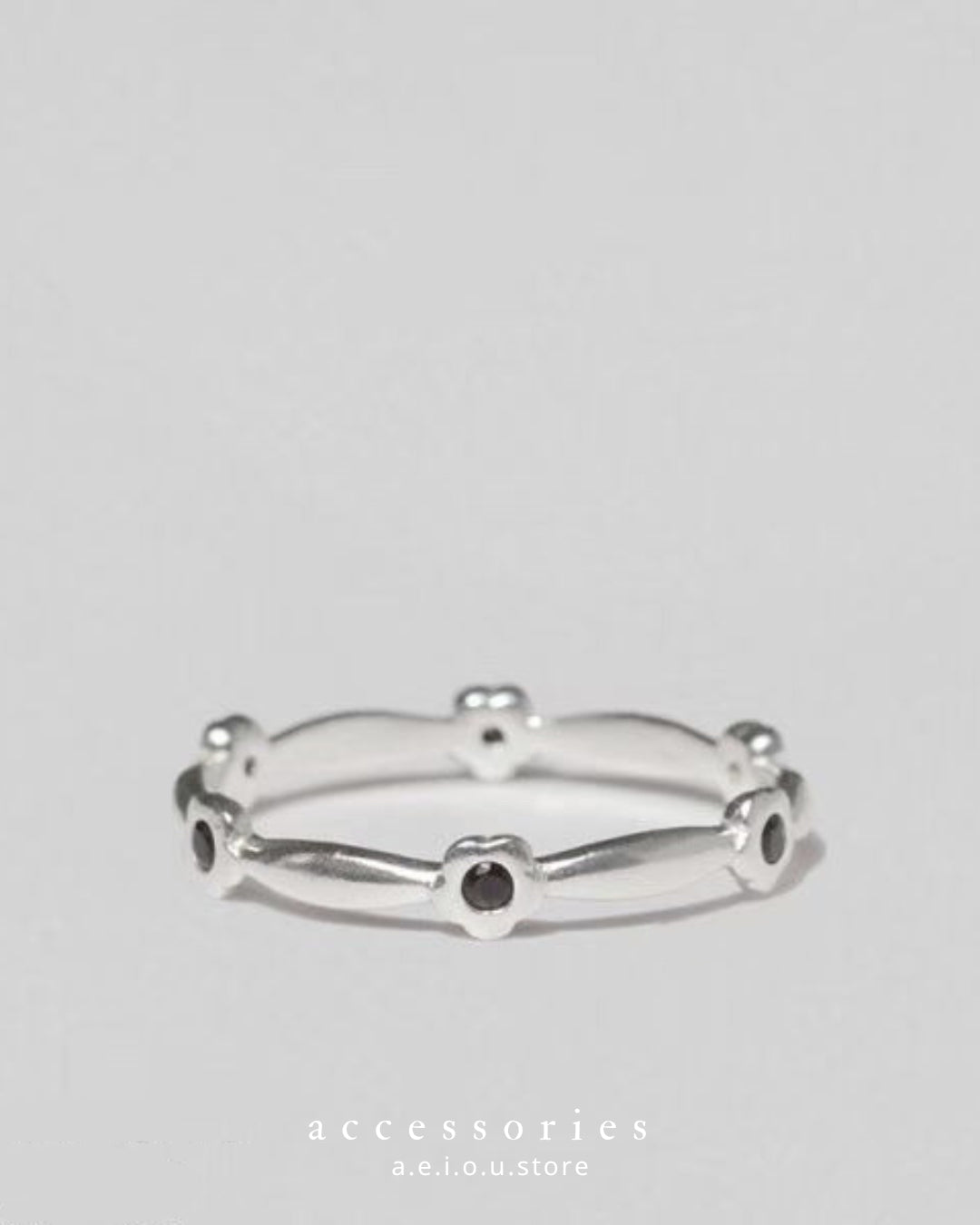 AC337- Clean and Black Fafa Ring |Clean | Black