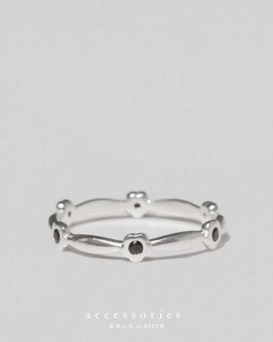 AC337- Clean and Black Fafa Ring |Clean | Black
