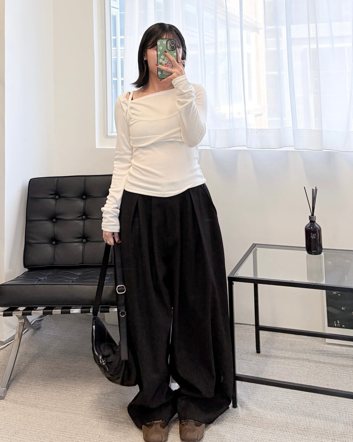 TP851- Long Sleeve Top Layered | White | Grey | Black