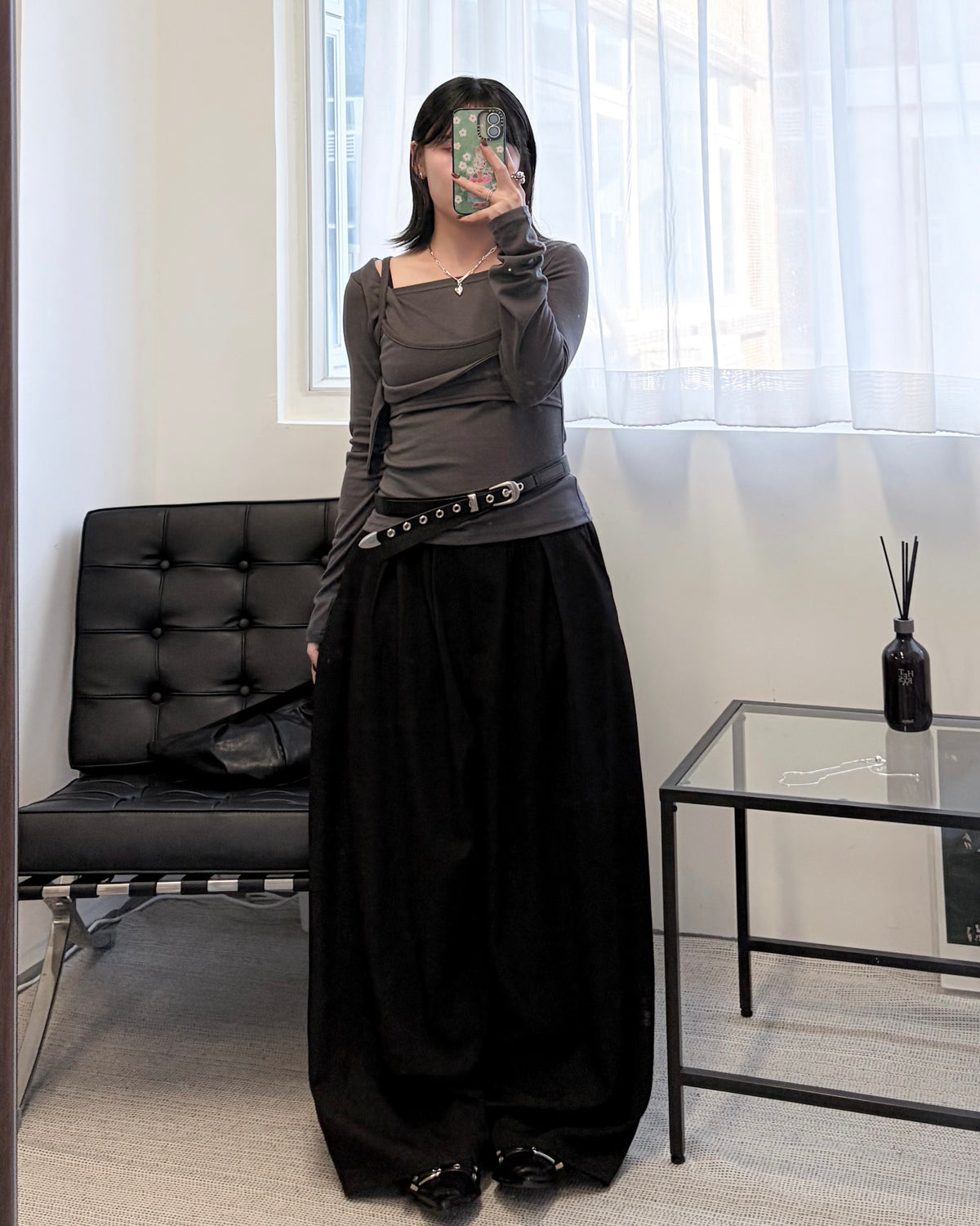 TP851- Long Sleeve Top Layered | White | Grey | Black