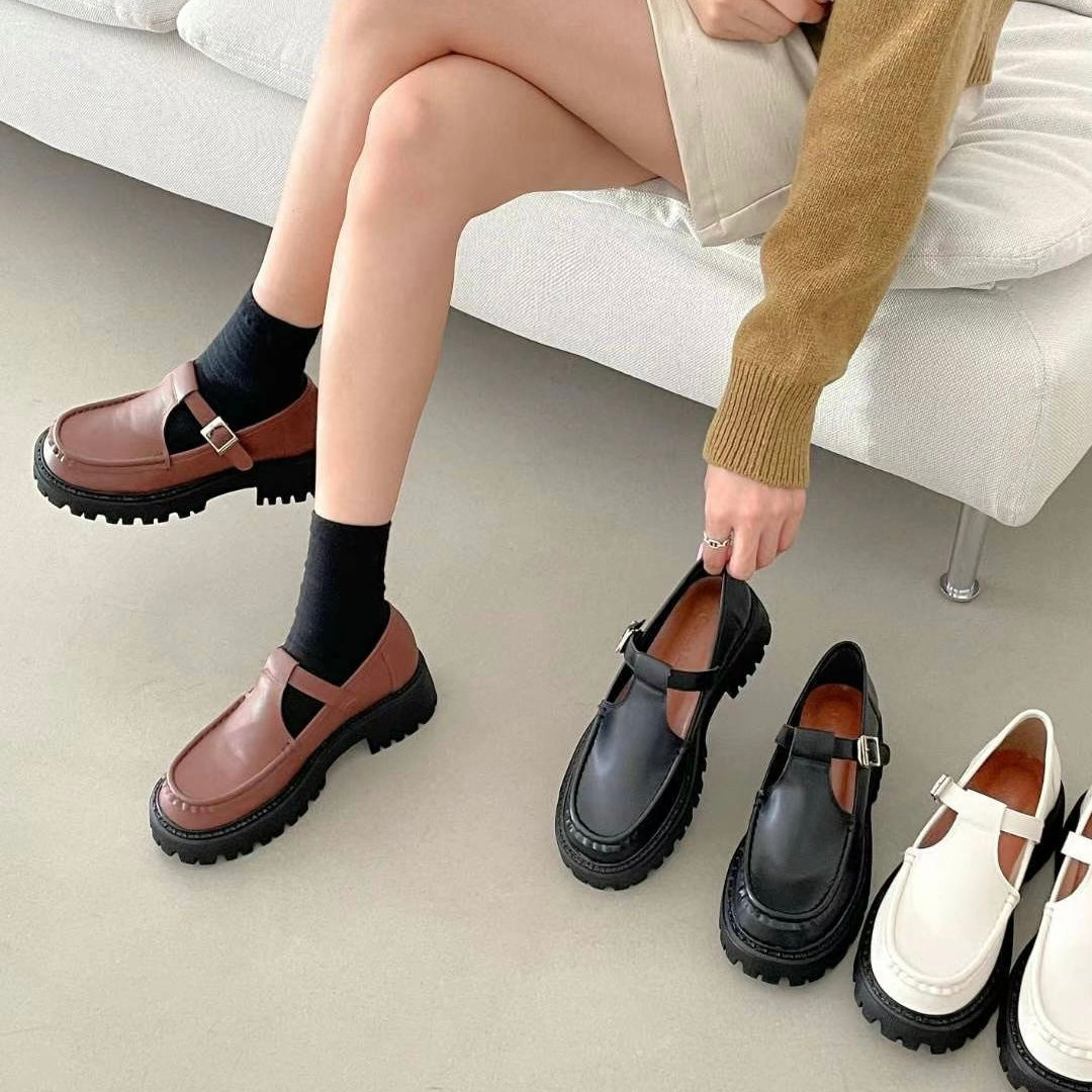 T Loafers Shoes - 白色 | 啡色 | 黑色